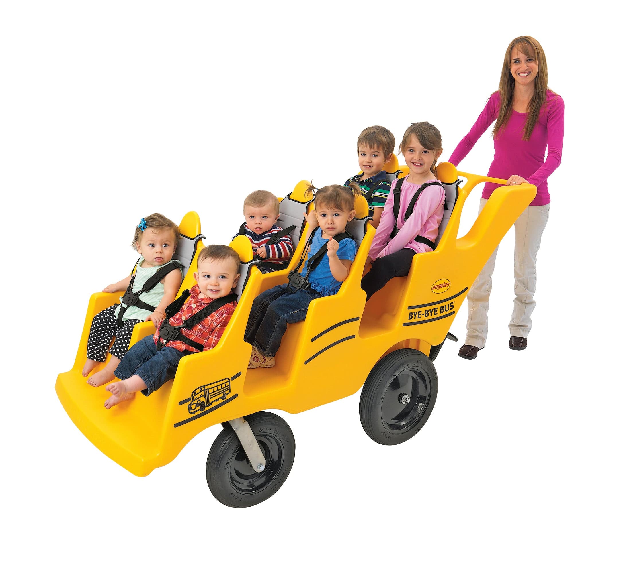 Bye Bye Bus 6 Passenger Never Flat Fat Tire Electric Bike - Perfect for Family Outings, Beach Cruising & Off-Road Adventures