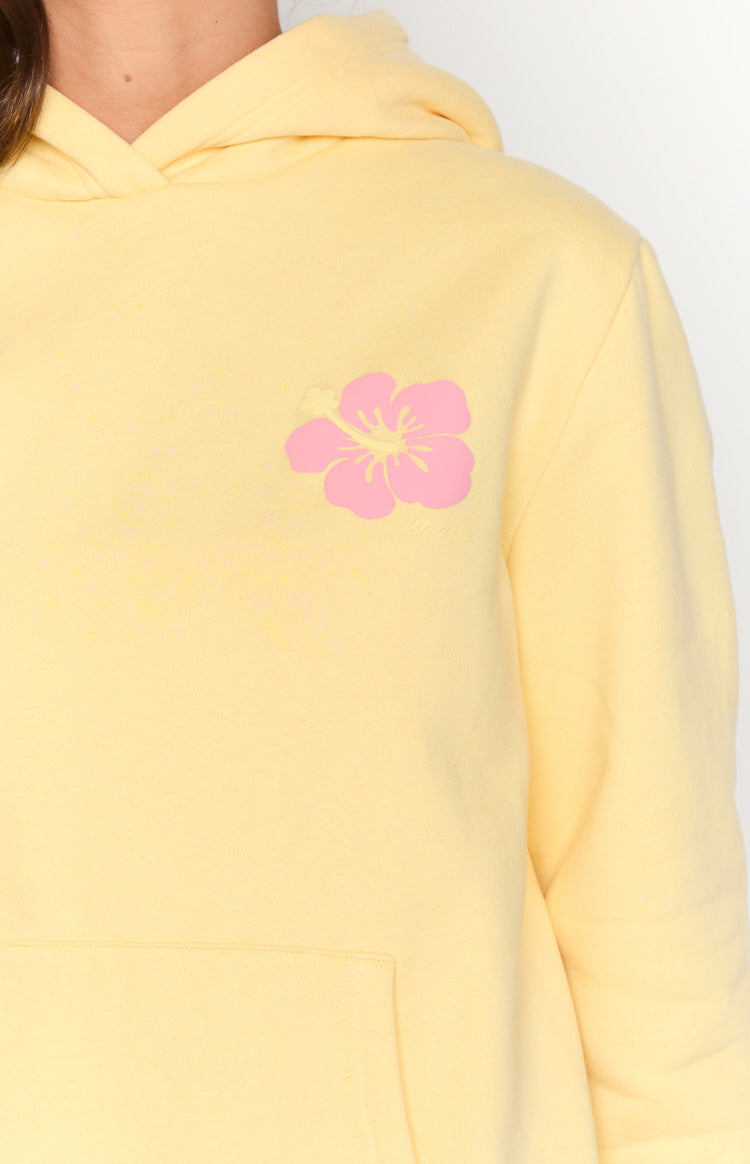 Beginning Yellow Hibiscus Hoodie - Soft & Stylish Pullover for Women & Men | Perfect for Casual Wear, Outdoor Activities & Street Fashion
