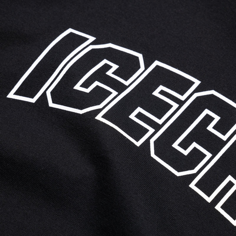 Black Ice Cream Outline T-Shirt - Soft Cotton Graphic Tee for Casual Wear & Summer Outfits