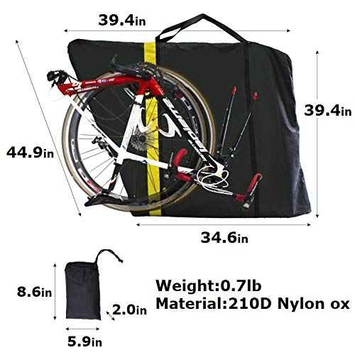 GORIX Bike Travel Bag - Durable Bicycle Carry Case for Road & Mountain Bikes (GX-Ca2 Global Edition) - Perfect for Air Travel, Storage & Transport