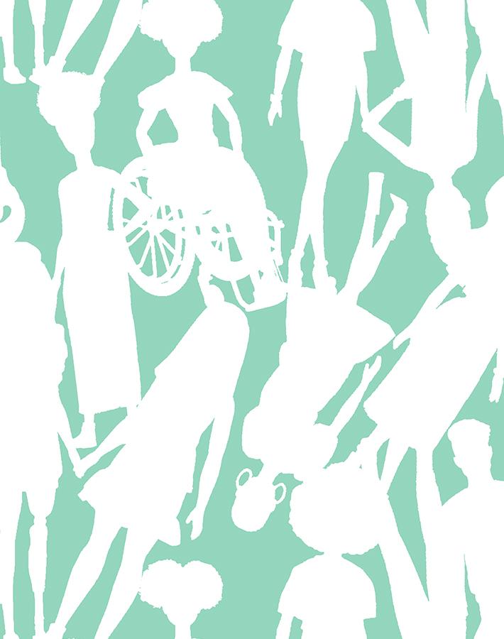 Barbie™ Caribbean Fashionistas™ Silhouettes Wallpaper - Perfect for Girls' Bedroom, Playroom & Barbie-Themed Decor