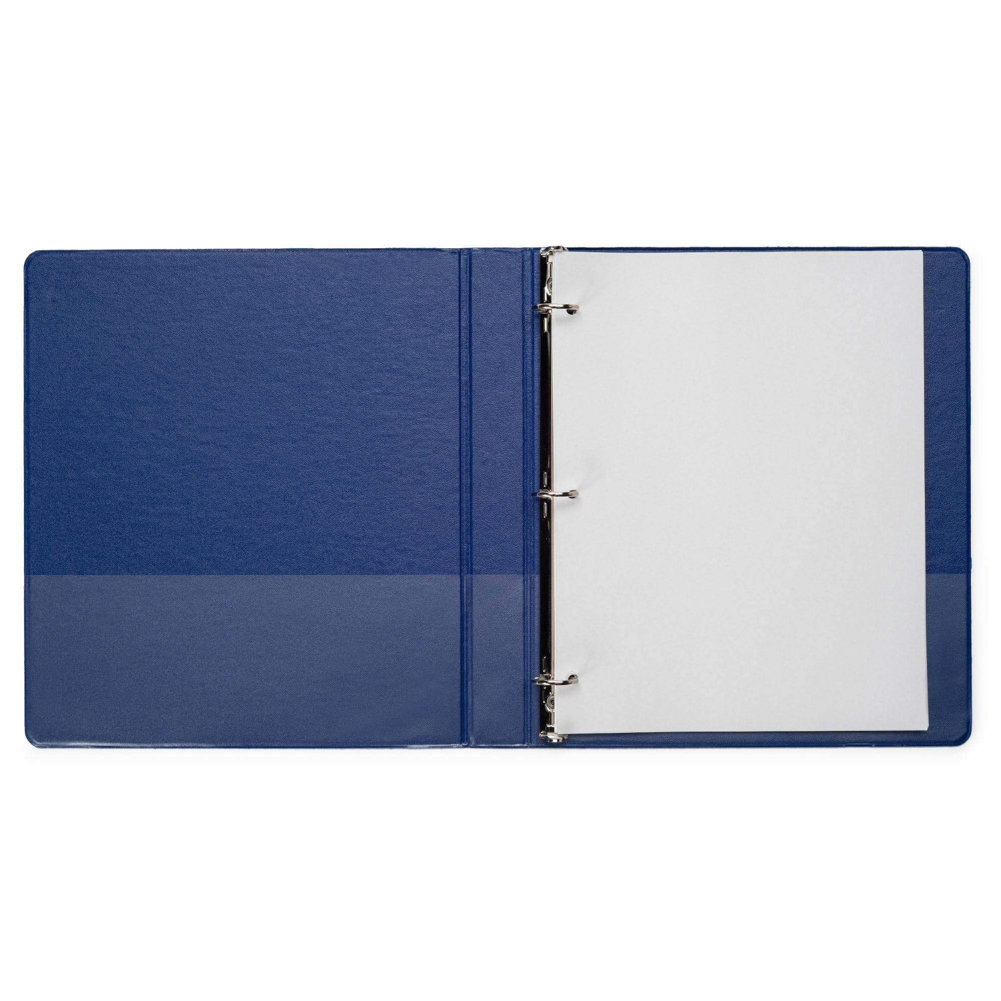 School Smart 1 Inch Blue Round Ring Binder - Durable Polypropylene Binder for School, Office & Home Organization | Perfect for Students, Teachers & Professionals
