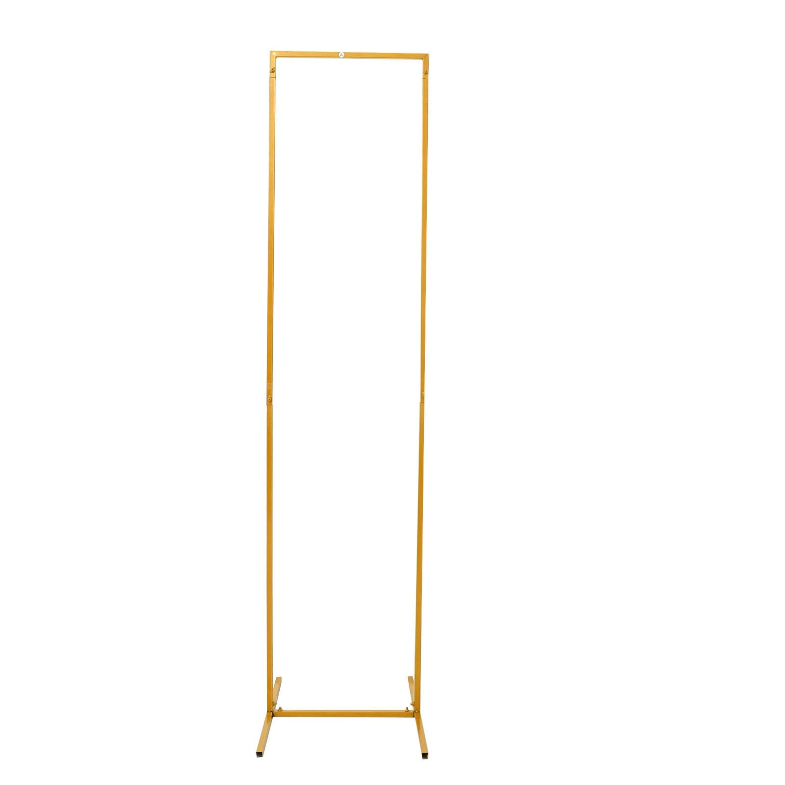 5.5ft Gold Wedding Flower Stand - Metal Backdrop & Vase Column for Wedding Decor