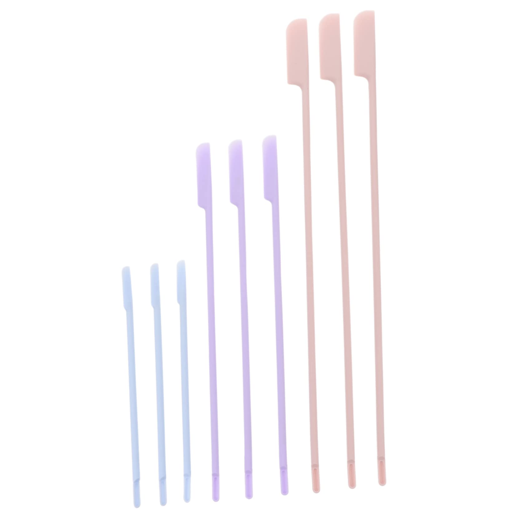 FOMIYES 9-Piece Reusable Silicone Spatula Set for Cream, Lotion, Makeup & Hair Products - Easy to Clean, Dishwasher Safe - Perfect for Kitchen, Salon & DIY Beauty Projects