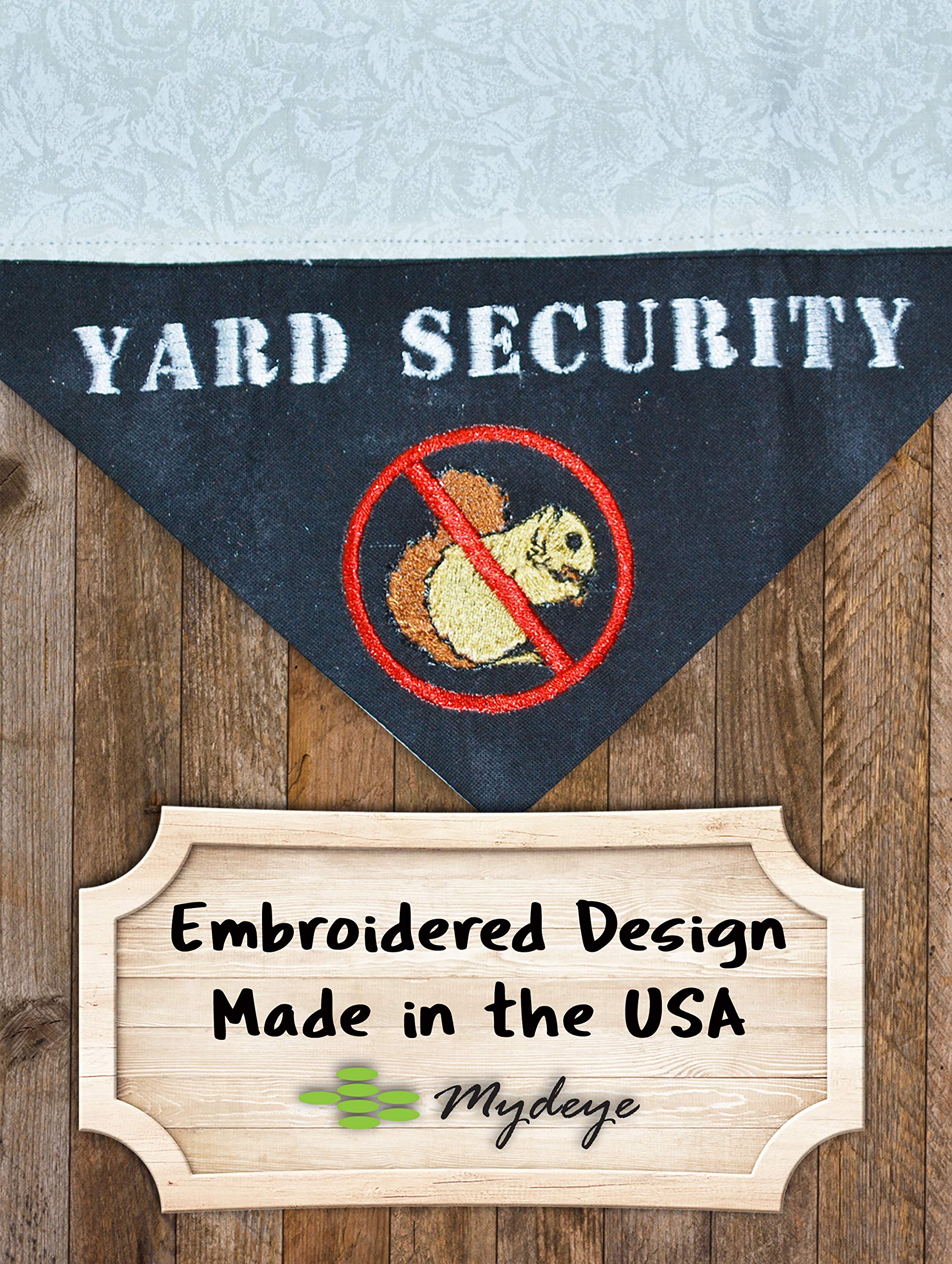 Personalized Embroidered Dog Bandana - Funny Over the Collar Pet Bandana for Yard Security (All Sizes) - Perfect for Outdoor Adventures, Dog Parks & Pet Parties