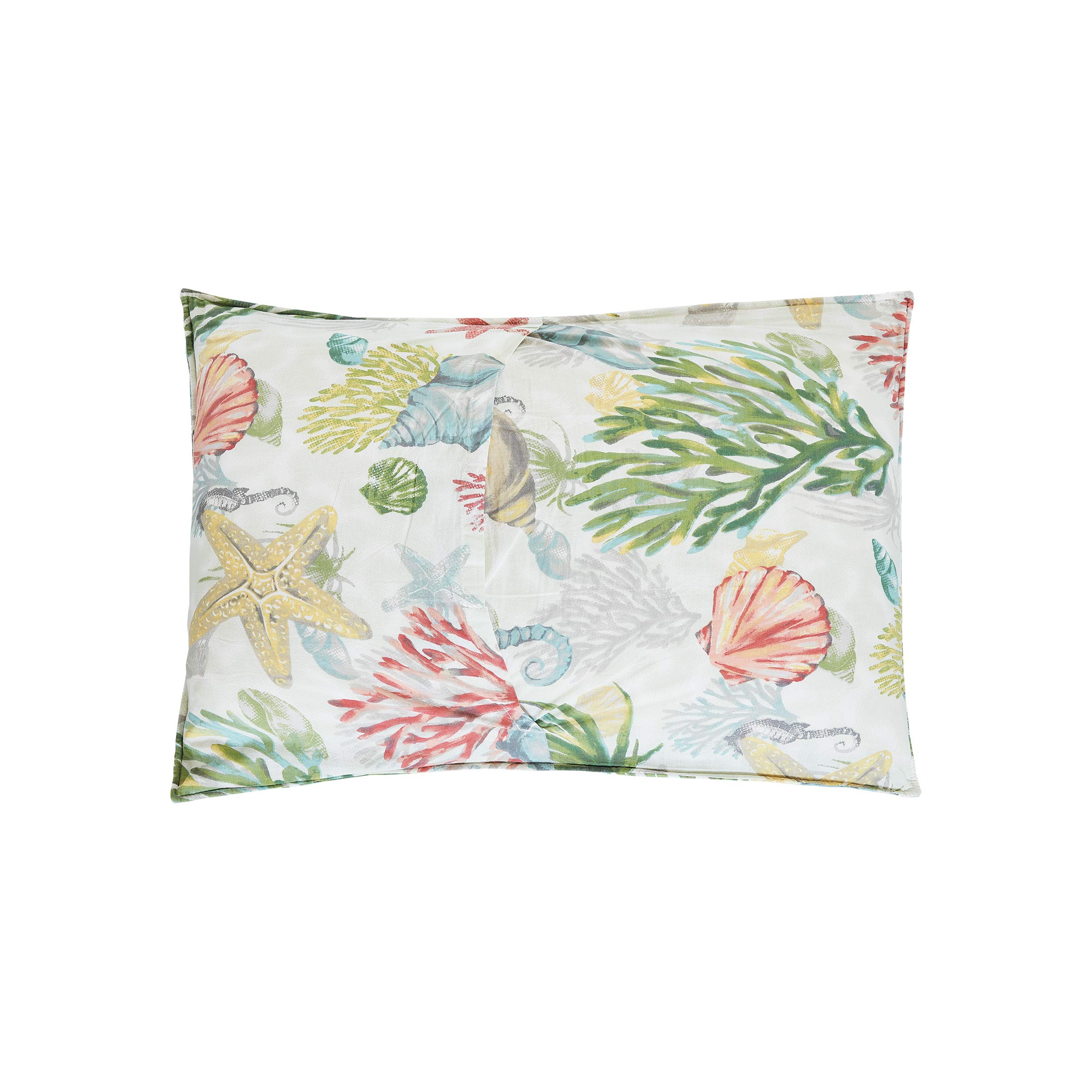 C&F Home Shellwood Sound 2-Piece Cotton Quilt Set - Twin Size, Coastal Beach Print in White, Blue & Green - Includes Quilt & Sham - Perfect for Beach House Bedrooms, Guest Rooms & Coastal-Themed Decor