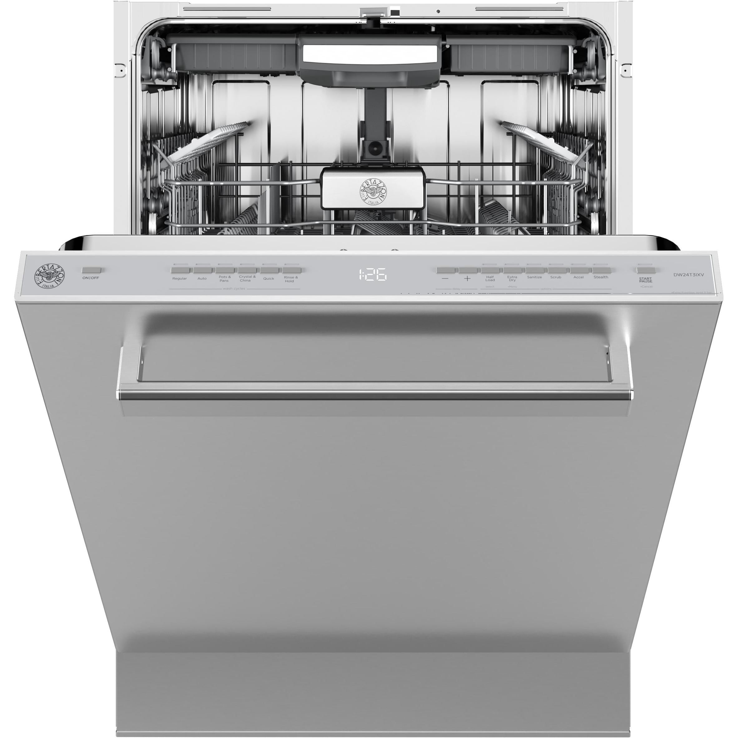 Bertazzoni 24 Inch Built-in Dishwasher DW24T3IXV - Stainless Steel, Energy Star Certified for Modern Kitchens