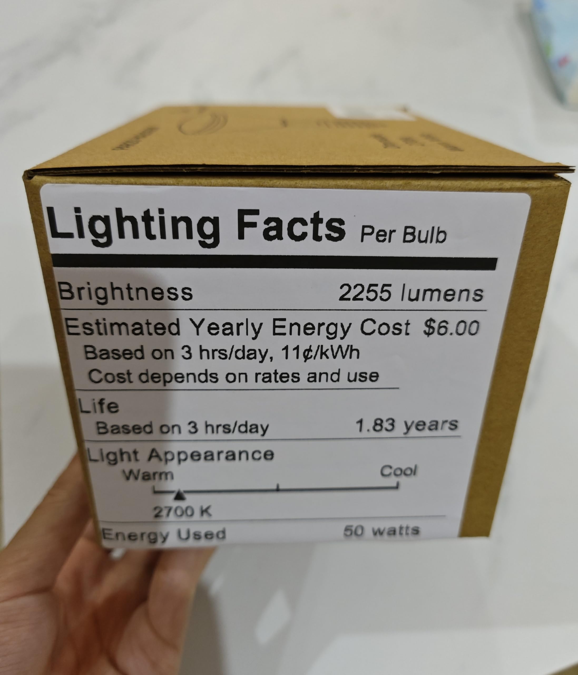 50W PAR20 Halogen Light Bulbs 2-Pack - 120V E26 Medium Base, 2700K Warm White - Perfect for Range Hoods, Track Lighting, Ovens & Ceiling Can Lights