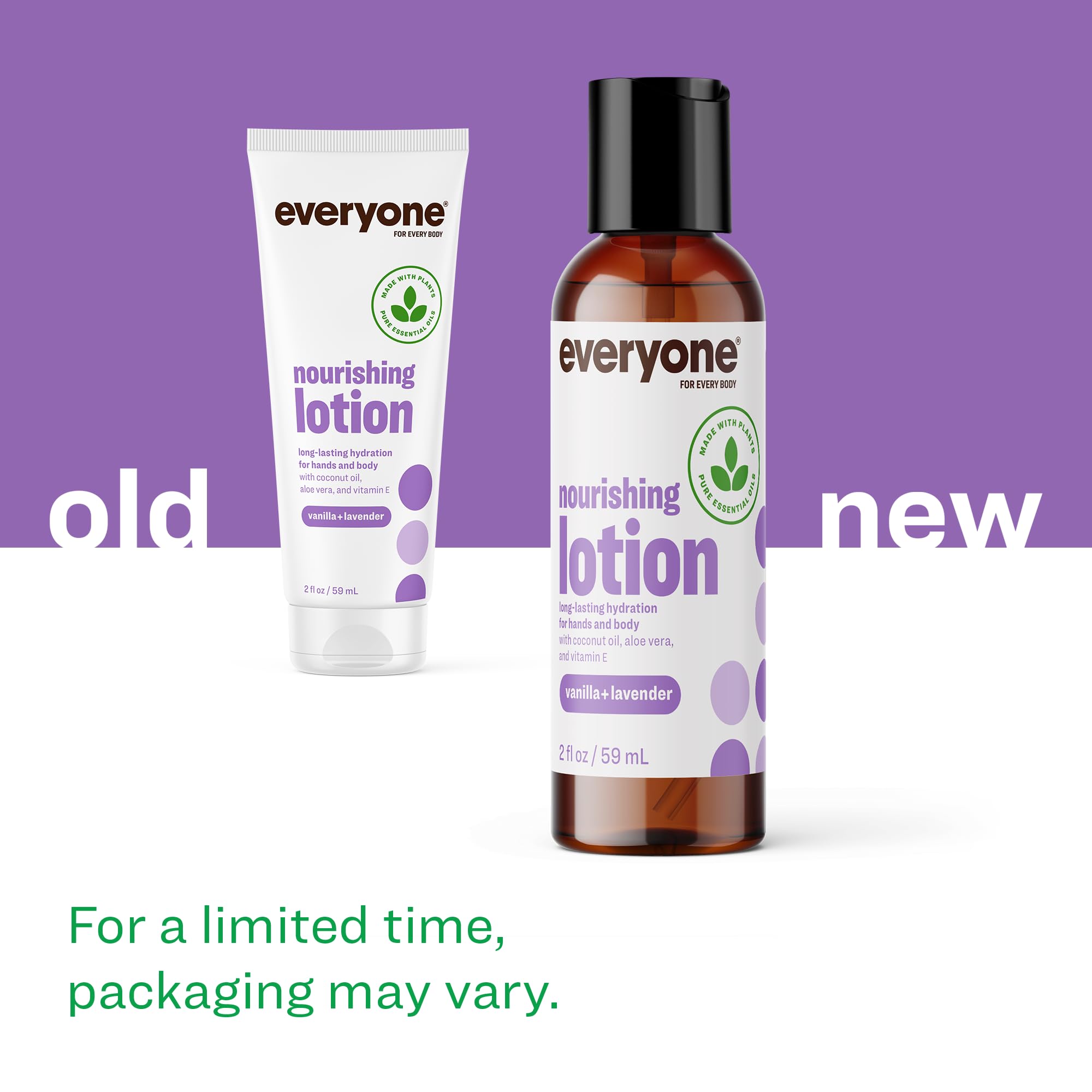 Organic Hand & Body Lotion Travel Size - 2oz Pack of 12 | Vanilla Lavender Scent | Plant-Based with Coconut Oil, Aloe Vera & Vitamin E | Moisturizing Dry Skin for Home, Office & Travel Use
