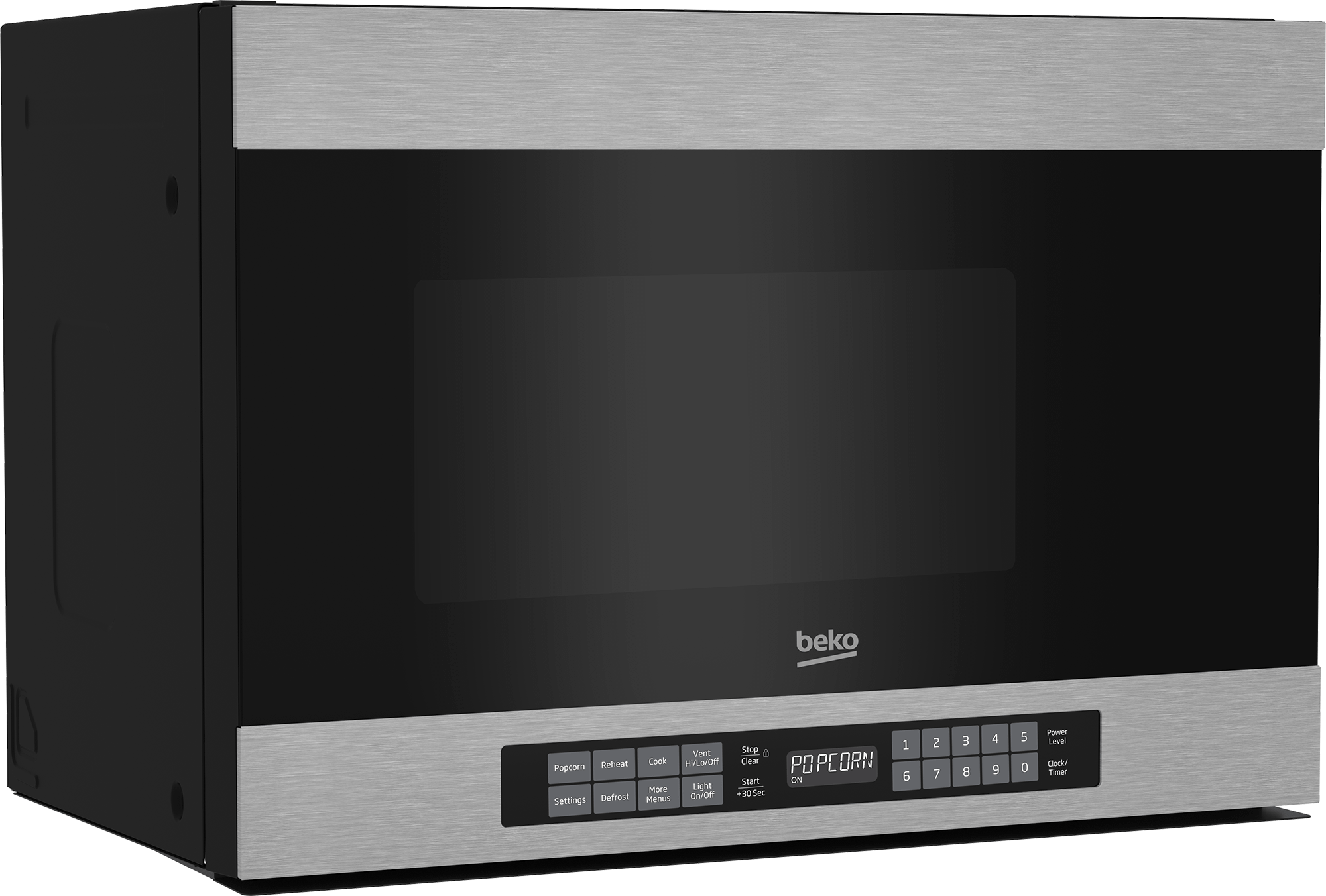 Beko MWOTR24100SS Over the Range Microwave Oven - 1000 Watts, 34 Liters Capacity, Stainless Steel - Perfect for Kitchen Remodeling & Space-Saving Cooking