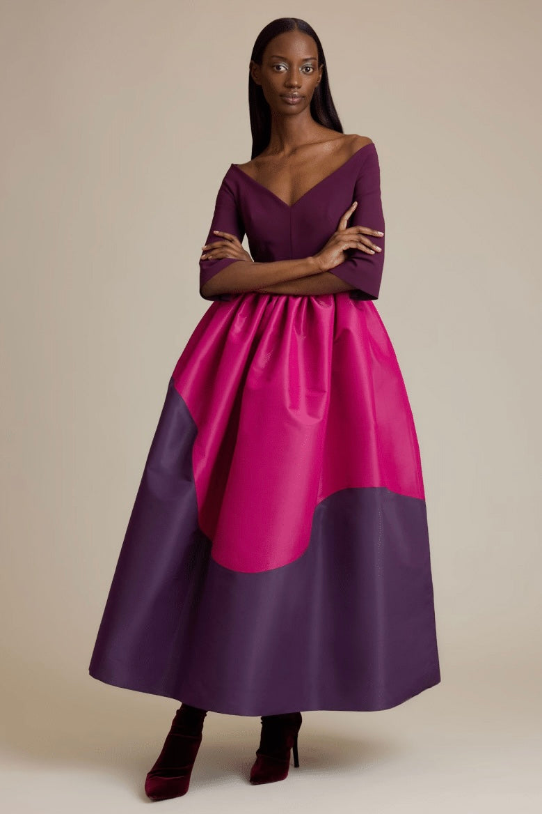 Greta Constantine Ofia Oren Dress - Elegant Women's Evening Gown for Parties, Weddings & Special Occasions