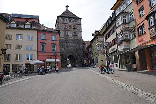 Vintage Rottweil Germany Facade Poster - 20x30 Inch Laminated Wall Art with Vibrant Colors | Perfect for Home Decor, Office, Living Room & Bedroom | Durable & Framed Ready