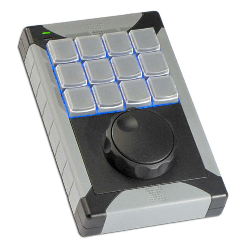 XK 12 Plus Programmable Jog & Shuttle Keypad - Fully Customizable USB Keypad for Video Editing, Audio Production & Gaming - Perfect for Streamers, DJs & Content Creators