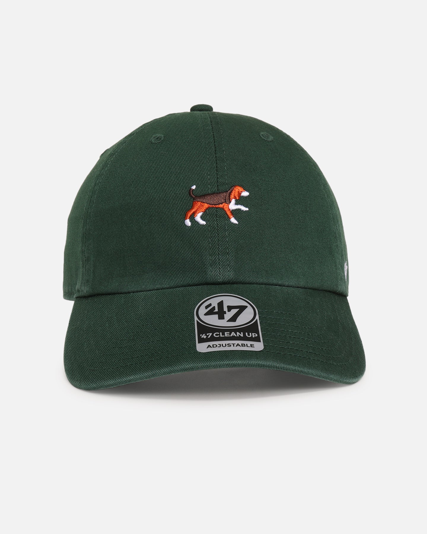 47 Brand Beagle 'Dog Collection' 47 Clean Up Strapback Dark Green Hat - Adjustable Snapback Cap for Dog Lovers, Outdoor & Casual Wear
