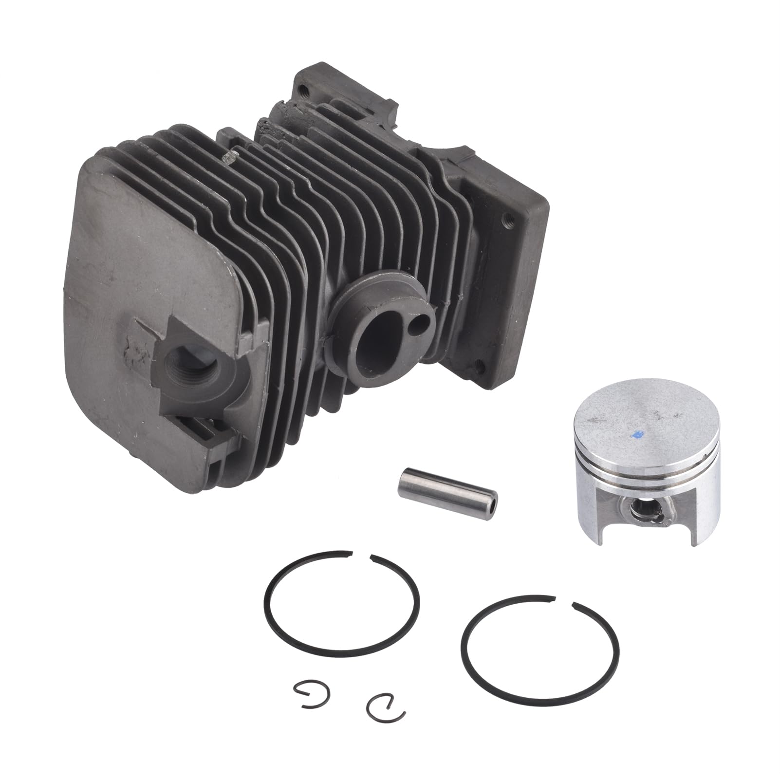 STIHL MS170 017 Chainsaw Piston Ring Kit - 37mm Cylinder Piston Rings, Clips & Pin Set - Replacement Parts for STIHL 017 Chainsaw Repair & Maintenance - Perfect for DIY Chainsaw Engine Rebuilds