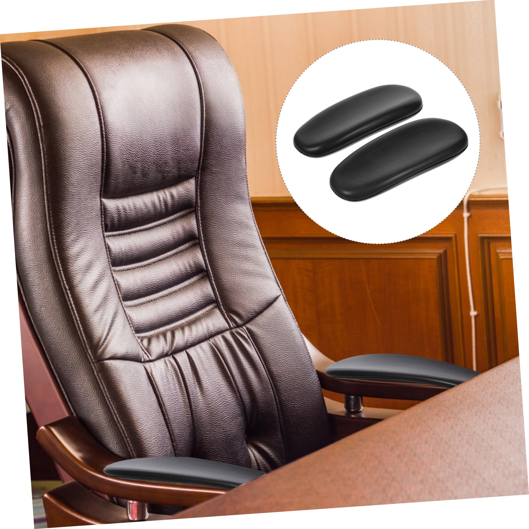 20 Pcs PU Armrest Covers - Universal Car Seat & Wheelchair Cushion Pads, Office Chair Replacement Parts, Elbow Support Pads for Comfort & Pain Relief - Perfect for Long Drives, Work & Home Use