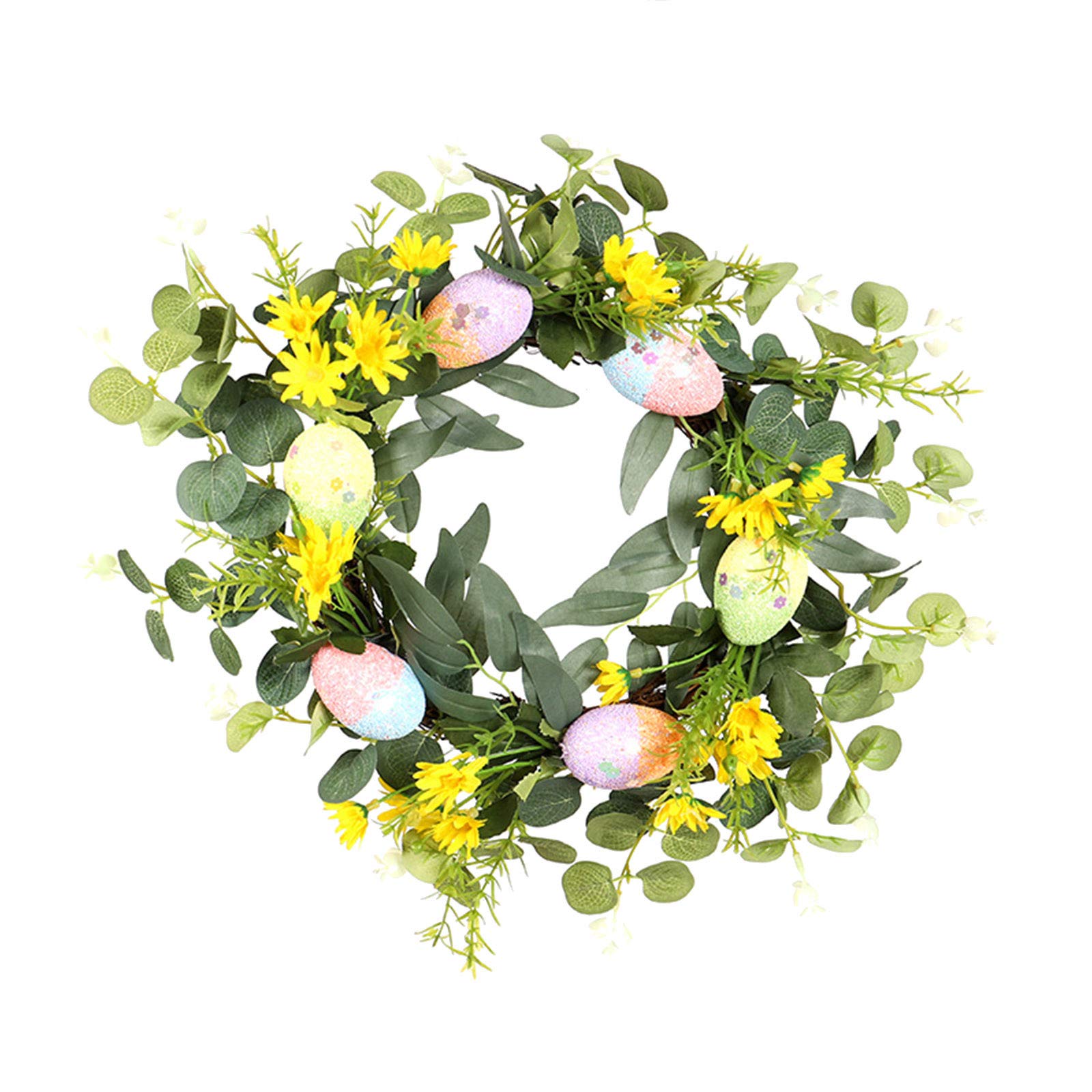 Colorful Strawberry Wreath Garland for Easter Decorations - Spring Home Decor, Wall Hanging, Table Centerpiece - Perfect for Living Room, Bedroom, Party & Family Gatherings (Multicolor, One Size)