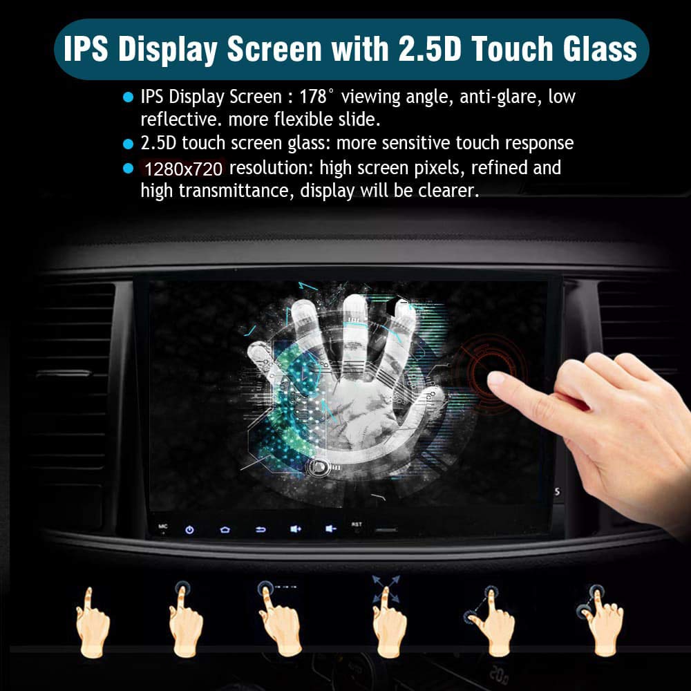 SYGAV Android 13 Car Stereo 8GB RAM 256GB ROM for 2014-2019 Toyota Highlander | 10.2