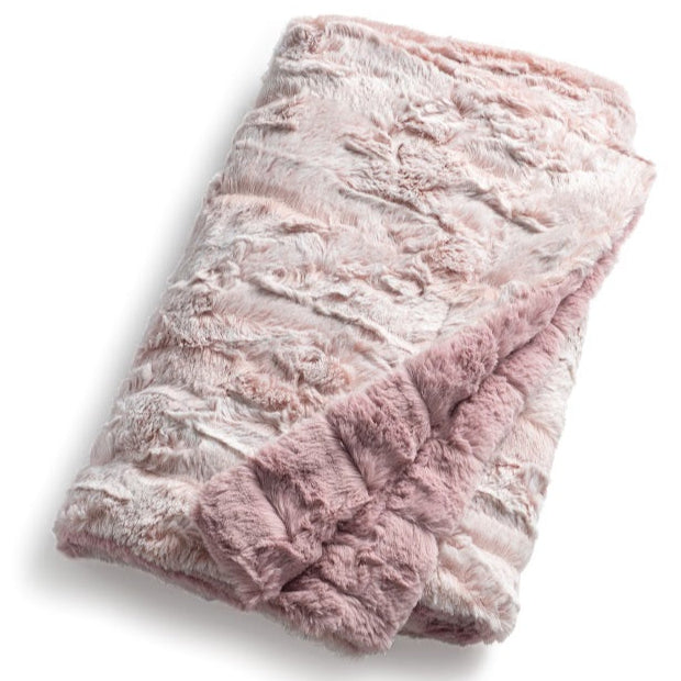 Zandino Mason Mauve Minky Blanket - Ultra Soft Plush Throw Blanket for Couch, Bed & Nursery - Cozy Warm Fleece Blanket for Adults, Kids & Baby - Perfect for Lounging, Napping & Gift Giving