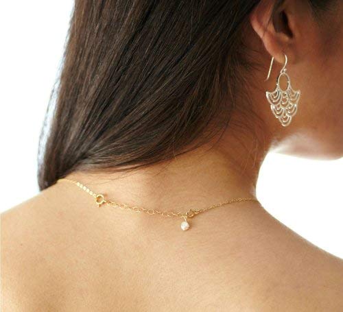14K Solid Gold Chain Necklace Extender 3 Inch - Durable Adjustable Gold Chain Extender for Necklaces & Bracelets | Perfect for Layering, Sizing & Customizing Jewelry (Gold Plated)