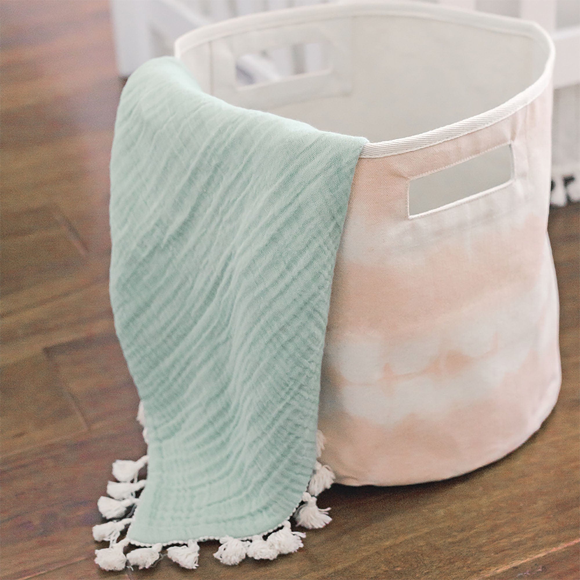 Crane Parker Storage Bin - Foldable Fabric Storage Baskets for Home Organization, Closet, Nursery & Office - Perfect for Toys, Books & Laundry (Set of 2)