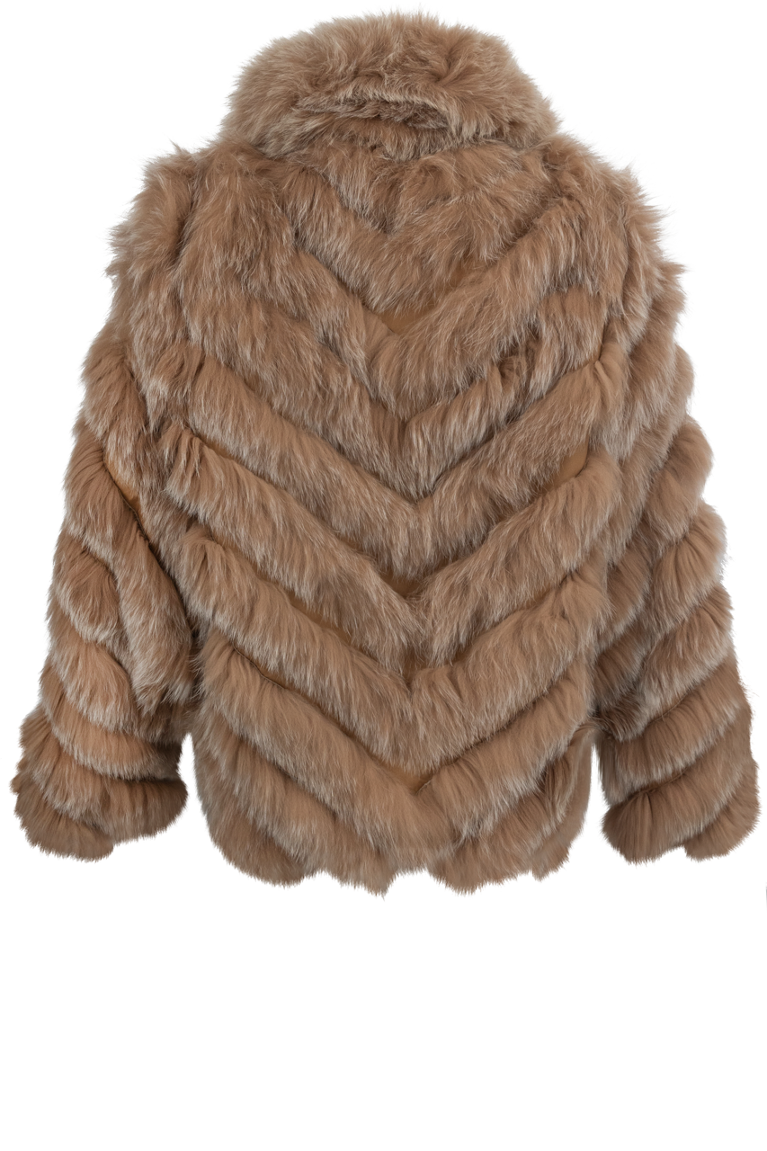 Diomi Women's Silk Fox Bomber Jacket - Elegant Vintage Style Outerwear for Fall & Winter | Perfect for Casual Wear, Night Out, and Fashion Events