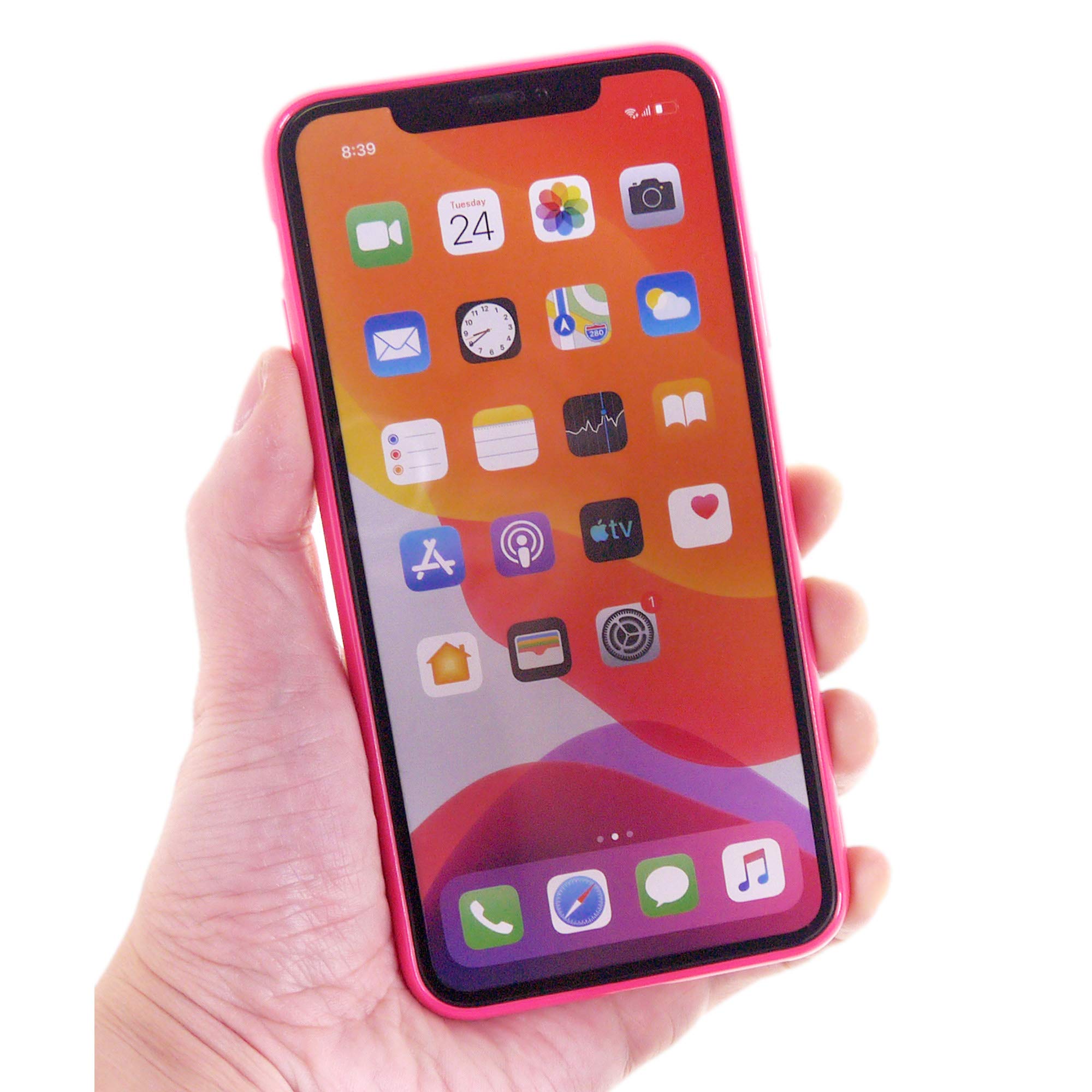 Cute 3D Pop Bubble Heart Kawaii Gel Phone Case for iPhone 11 Pro Max (6.5 Inch) - Hot Pink, Girly Protective Cover for Women | Perfect for Everyday Use, Gift Giving & Fashion Accessories