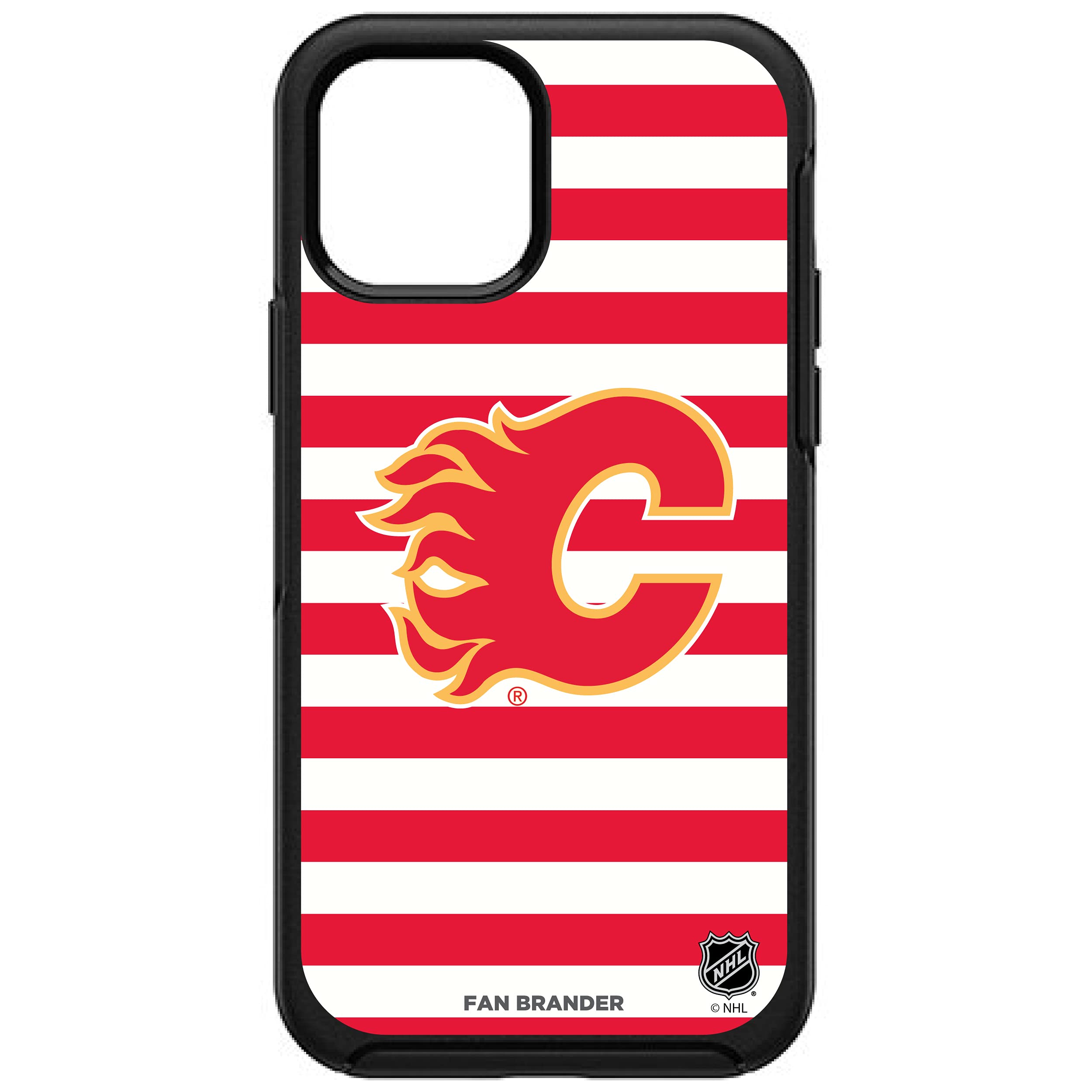 NHL OtterBox Symmetry Phone Case Compatible with Apple iPhone - Durable Protective Cover with Team Logo & Stripes for Sports Fans & Everyday Use