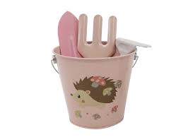 Premium Pink or Blue Gardening Tool Set in Bucket - Durable & Ergonomic for Women Gardeners - Perfect for Planting, Weeding & Outdoor Gardening Activities