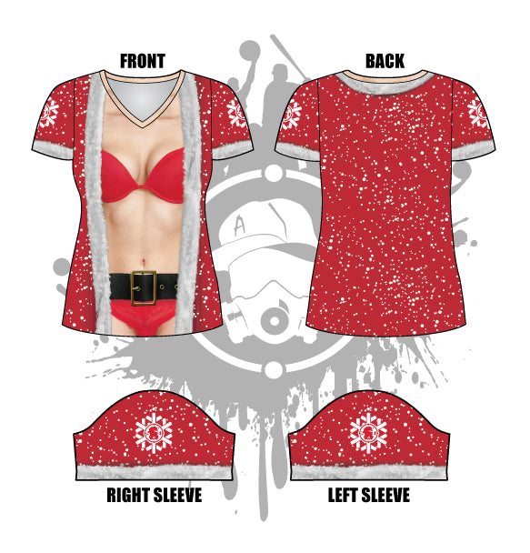 Babe Claus Women's Jersey - Soft & Comfortable Christmas Themed T-Shirt for Women | Perfect for Holiday Parties, Gifts & Festive Outfits