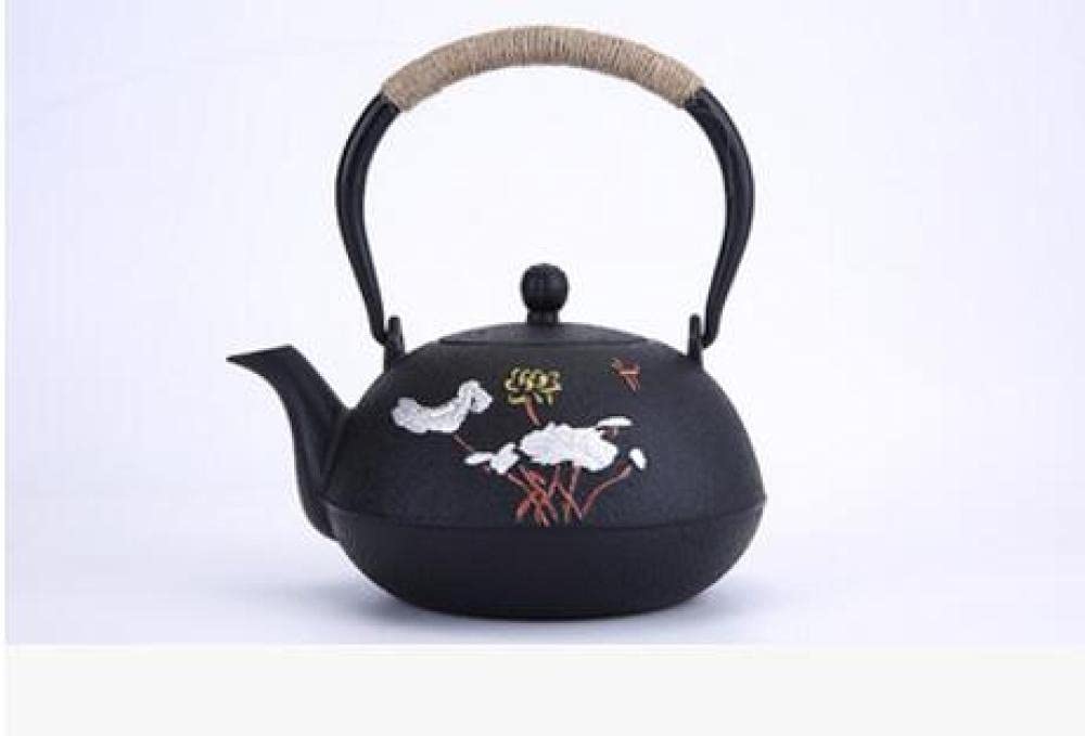 Premium Japanese Southern Cast Iron Electric Kettle - 1200ml Traditional Tetsubin Teapot with Health Benefits, Rust-Resistant & Scale-Free - Perfect for Tea Ceremonies, Home Brewing & Office Use