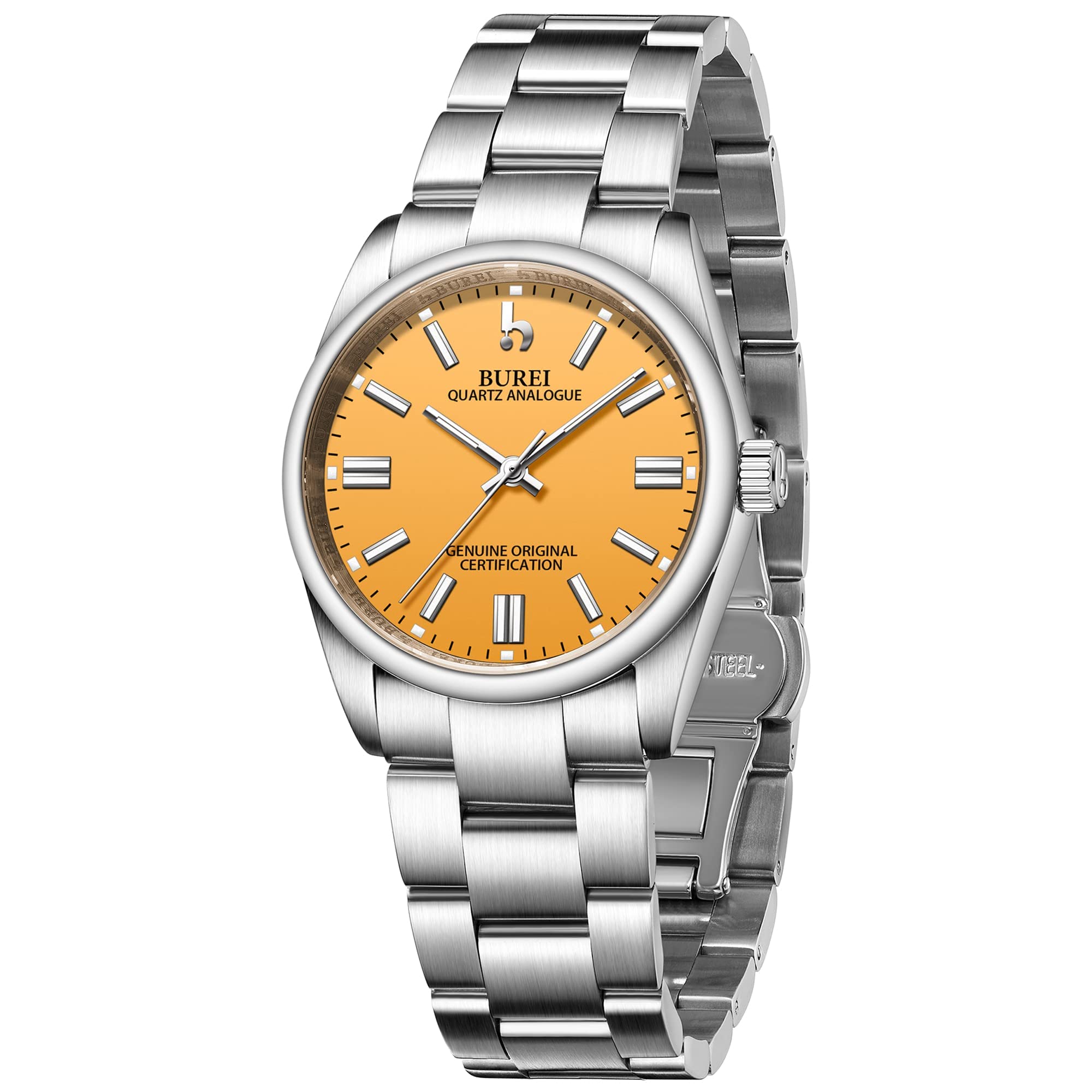 BUREI Elegant Women's Analog Dress Watch - Stainless Steel Quartz Formal Wristwatch for Ladies | Perfect for Business, Office, and Special Occasions