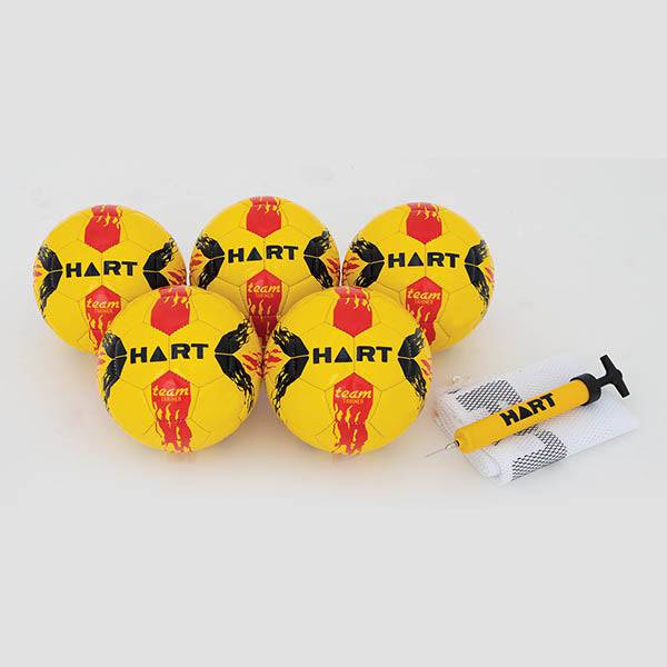 HART Team Trainer Ball Pack - Durable Sports Training Balls for Soccer, Basketball & Volleyball - Perfect for Team Drills, Gym Workouts & Backyard Practice
