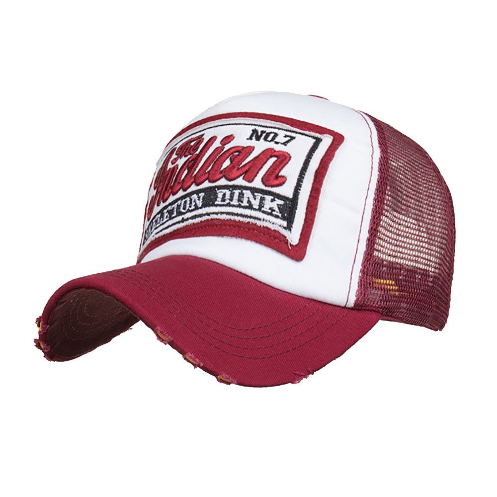 TEVEQ Men's & Women's Baseball Cap - Summer Mesh Visor, Embroidered Casual Hip Hop Hat for Outdoor Sports, Running, Golf & Street Fashion