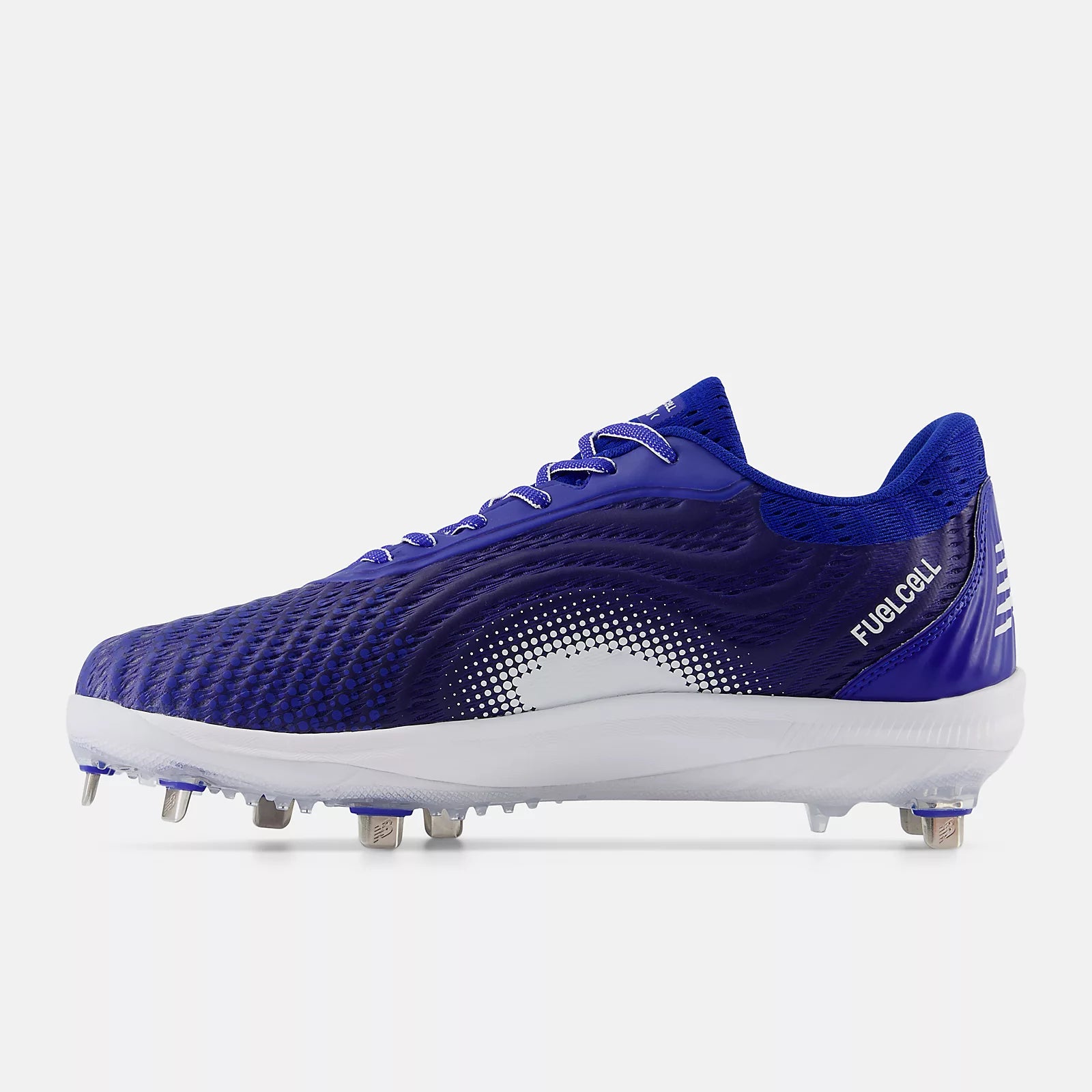 New Balance L4040TB7 Low Baseball Cleats - Blue & White | Lightweight Performance Shoes for Baseball, Softball & Training | Perfect for Games, Practice & Outdoor Sports