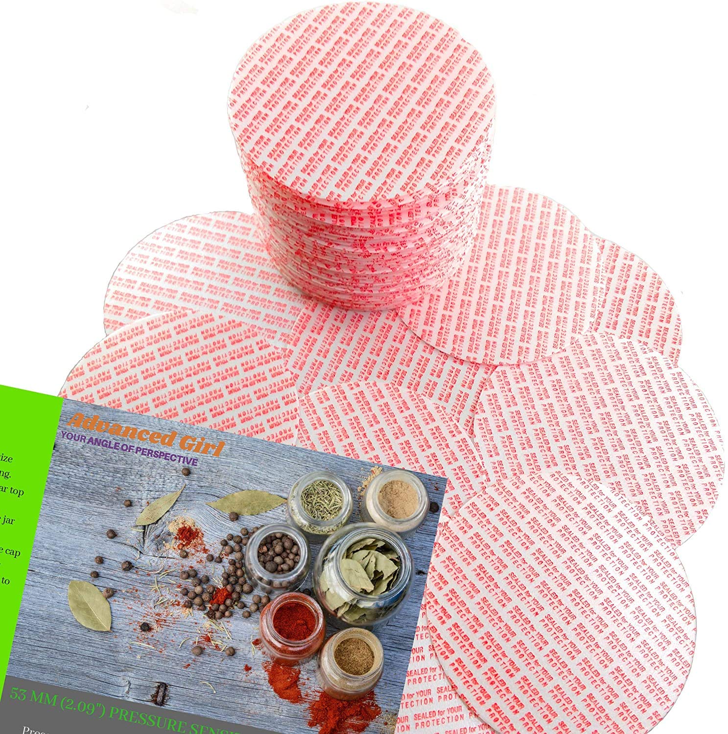 Pressure Sensitive Torque Activated Seals Cap Liners - 53mm (2.09