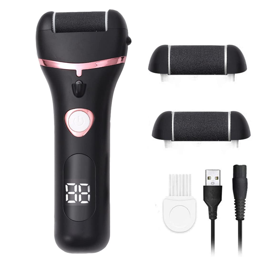 SRMAN Electric Rechargeable Foot Grinder - Professional Callus Remover & Exfoliating Pedicure Machine for Dead Hard Skin, Waterproof Design - Perfect for Home Pedicure, Foot Care & Spa Treatments