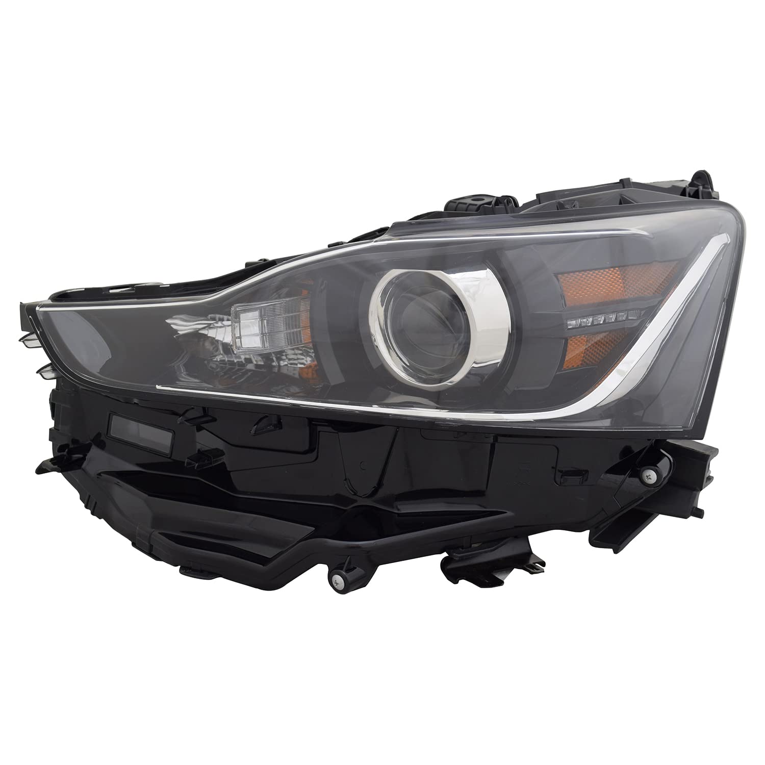 TYC Left Headlight Assembly Compatible with 2017-2020 Lexus IS300 - Replacement Headlamp for Improved Night Driving Safety