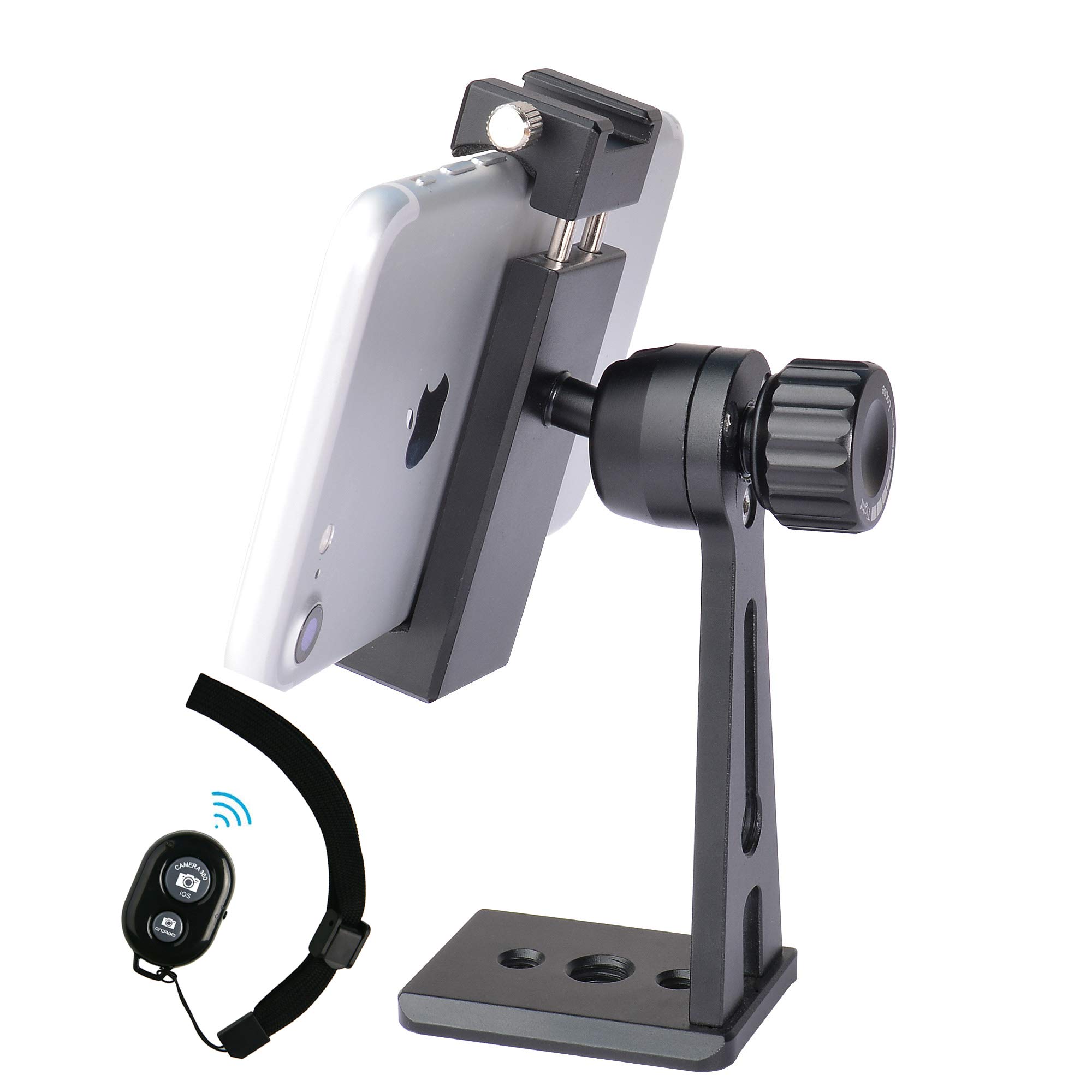 Premium Phone Tripod Mount with Wireless Remote - Universal Smartphone Holder for iPhone, Samsung, LG, Google Pixel - Perfect for Selfies, Vlogging & Live Streaming - Ideal for YouTube, TikTok & Instagram Content Creation