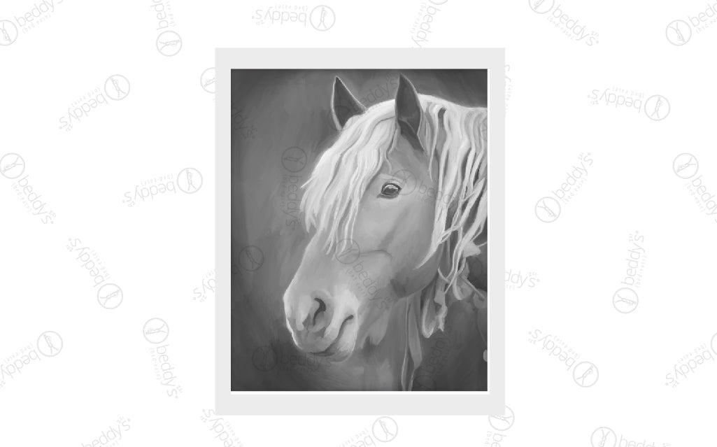 Painted Stallion Artwork Digital Download - High Resolution Western Horse Painting for Home Decor, Office & Gifts