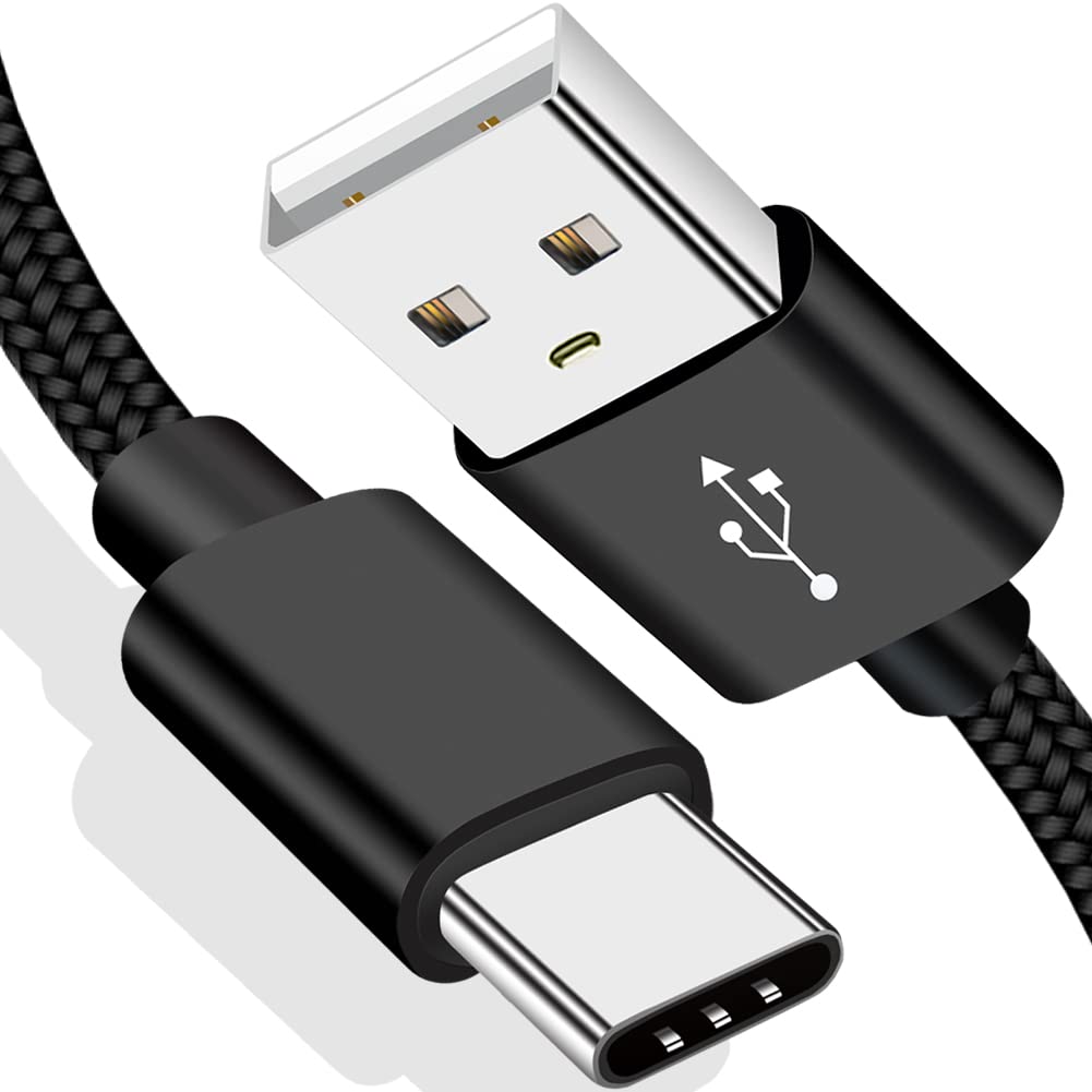 6ft USB-C to USB-C Fast Charging Cable for GoPro Hero MAX, Hero 11/10/9/8/7/6/5/Session 2018 - Compatible with Samsung Galaxy Note & LG G7 - High-Speed Data Sync & Power Delivery - Perfect for Travel, Vlogging & Outdoor Adventures (Black/White/Silver)
