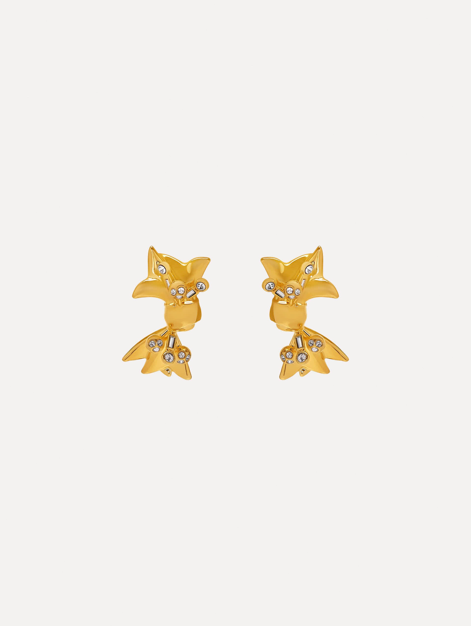 Mill Bow Clip-On Earrings for Women - Elegant Non-Pierced Ear Cuffs - Perfect for Weddings, Parties & Everyday Wear