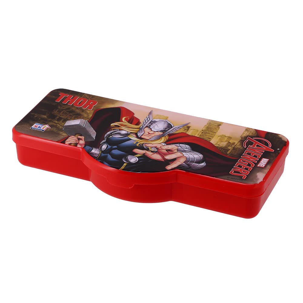SKi Homeware Avengers Themed Gift Set for Kids - Thor Lunch Box & Pencil Box | Superhero School Supplies & Birthday Gifts for Boys and Girls