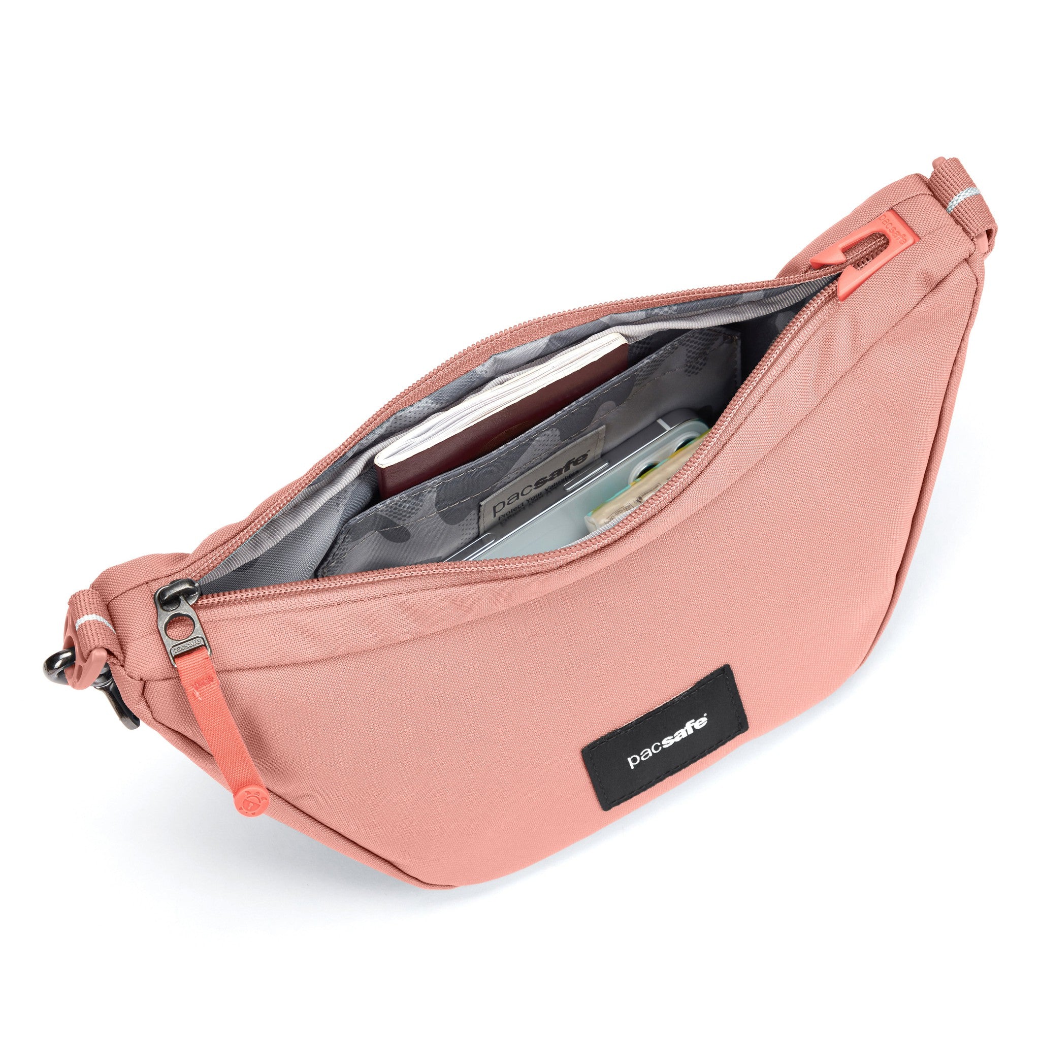 Pacsafe GO Lunar Crossbody Bag - Anti-Theft Travel Purse for Women & Men - Secure RFID Blocking, Slashproof Straps - Perfect for Commuting, Shopping & Travel Accessories