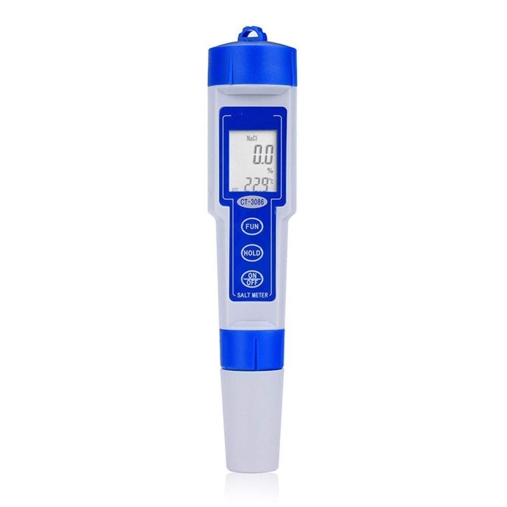 **KXA Digital Salinity Tester Pen – High Accuracy Salt Meter for Pool, Food & Water Quality Testing | Chemical & Pharmaceutical Use | Portable & Easy-to-Use Tool**    *(Ideal for Aquariums, Swimming Pools, Food Processing & Lab Applications)*