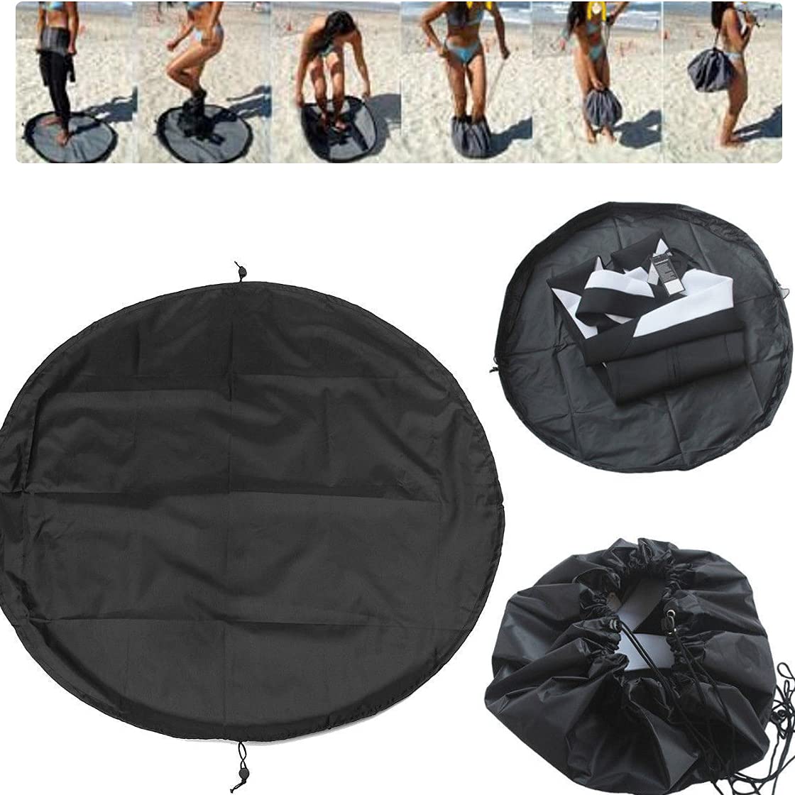 Waterproof Beach Changing Mat & Wetsuit Storage Bag - Quick Dry Sandproof Surf Gear Organizer for Swimwear, Surfing, and Outdoor Activities
