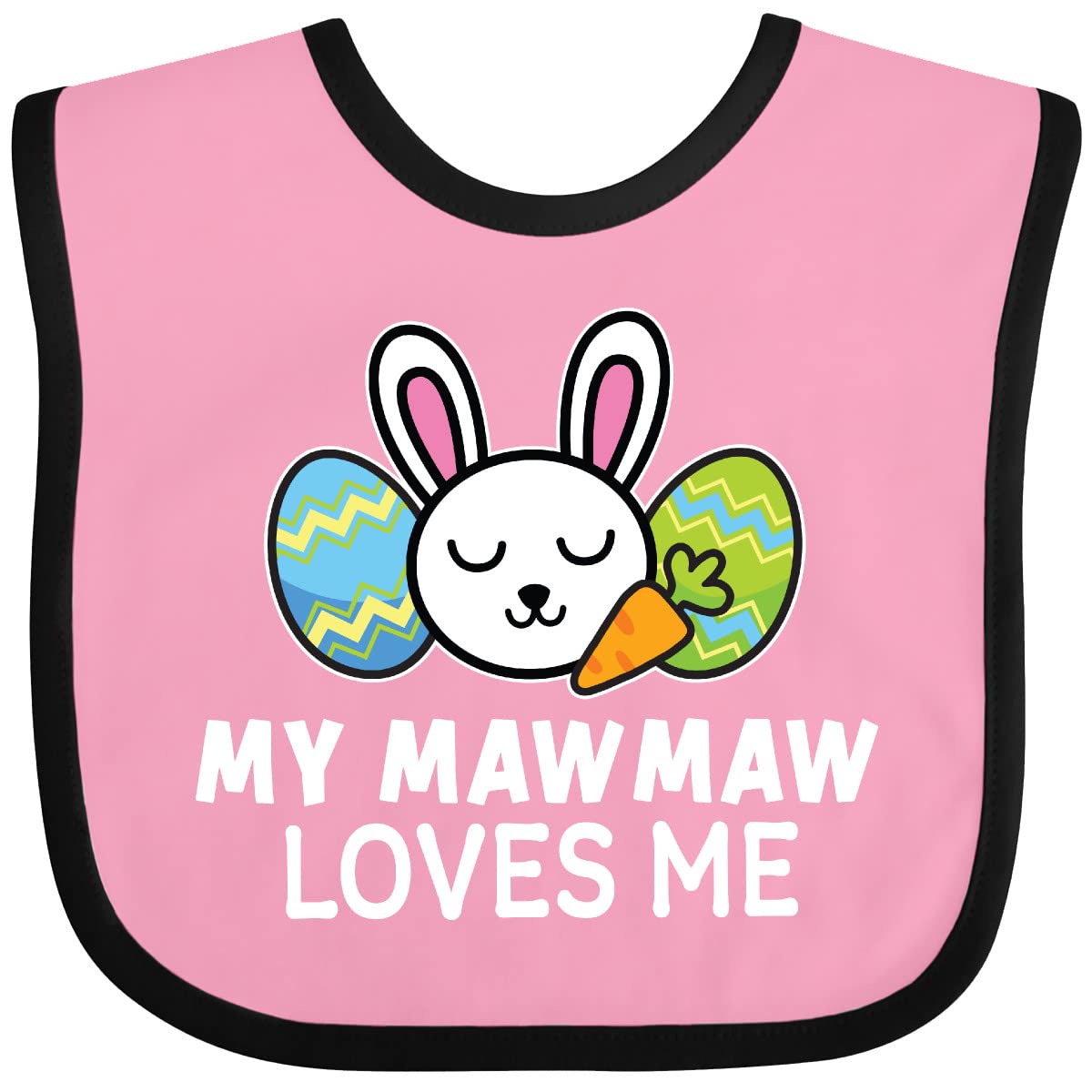 My Mawmaw Loves Me Bunny Easter Bib - Cute Baby Feeding Gift