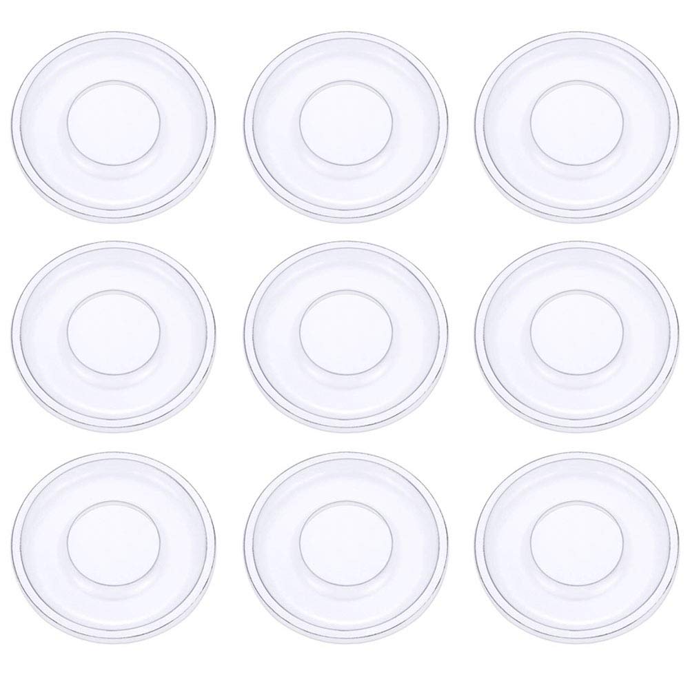50-Piece Clear Round Plastic False Eyelash Tray Holders - Reusable Eyelash Storage Case with Circle Trays for Lash Extension Packaging & Organization | Perfect for Salon Professionals, Makeup Artists & Beauty Enthusiasts