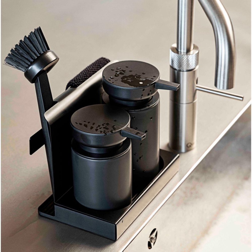 Premium ZONE DENMARK Diish Dishwashing Set - 5-Piece Black Kitchen Utensil Set for Washing & Drying Dishes | Ideal for Home, Restaurant & Outdoor Use