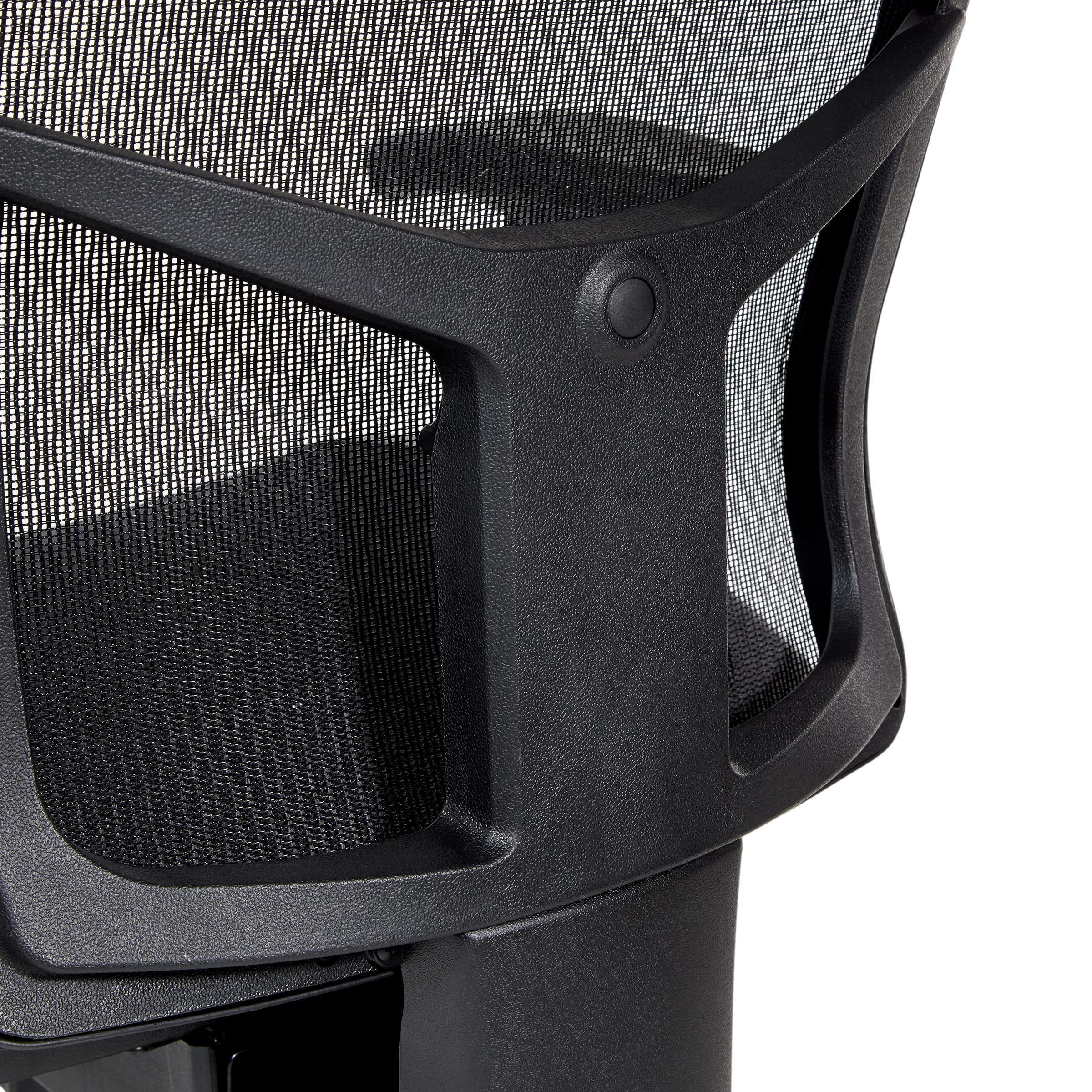 Office Star ProGrid Manager's Office Task Chair - Adjustable Height Arms, Ratchet Back Support & Breathable Mesh Seat - Ergonomic Black Desk Chair for Home Office, Conference Rooms & Workstations